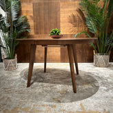 41 ROUND EDT EXTENDABLE DINING TABLE| Extendable Round Dining Table for 4-6, Modern Kitchen Table, Perfect for Small Space, Easy Assembly, Space Saving